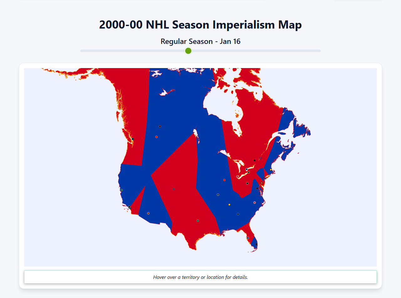 2000 NHL Imperialism Map