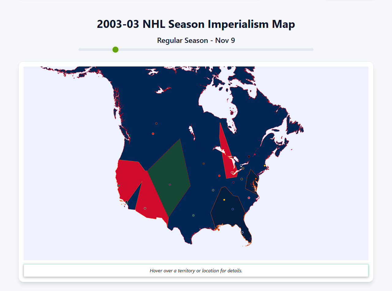 2003 NHL Imperialism Map
