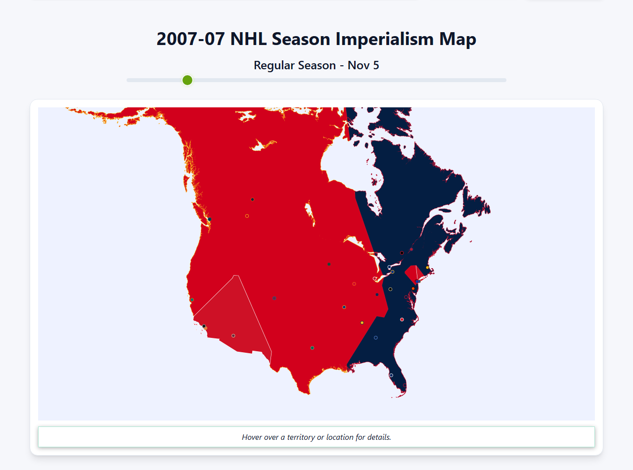 2007 NHL Imperialism Map