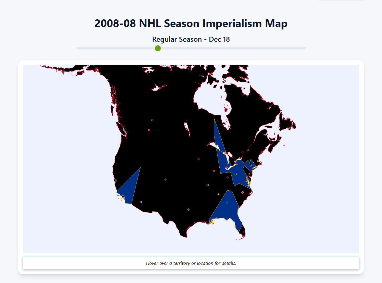 2008 NHL Imperialism Map
