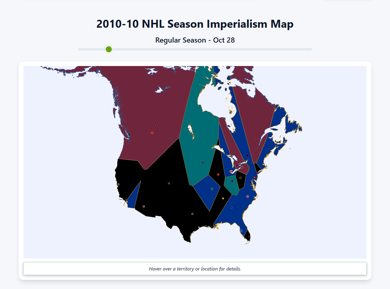 2010 NHL Imperialism Map