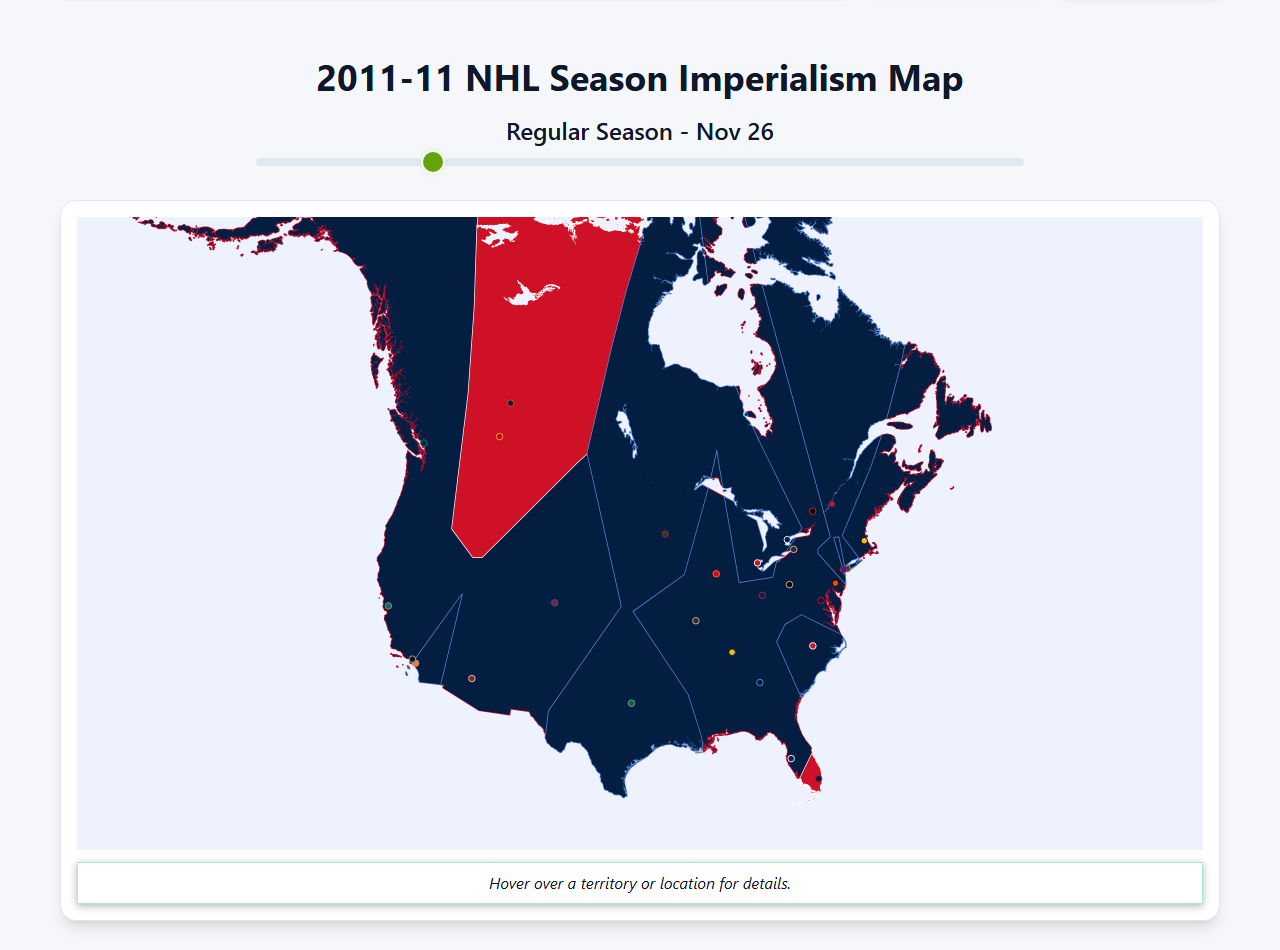 2011 NHL Imperialism Map