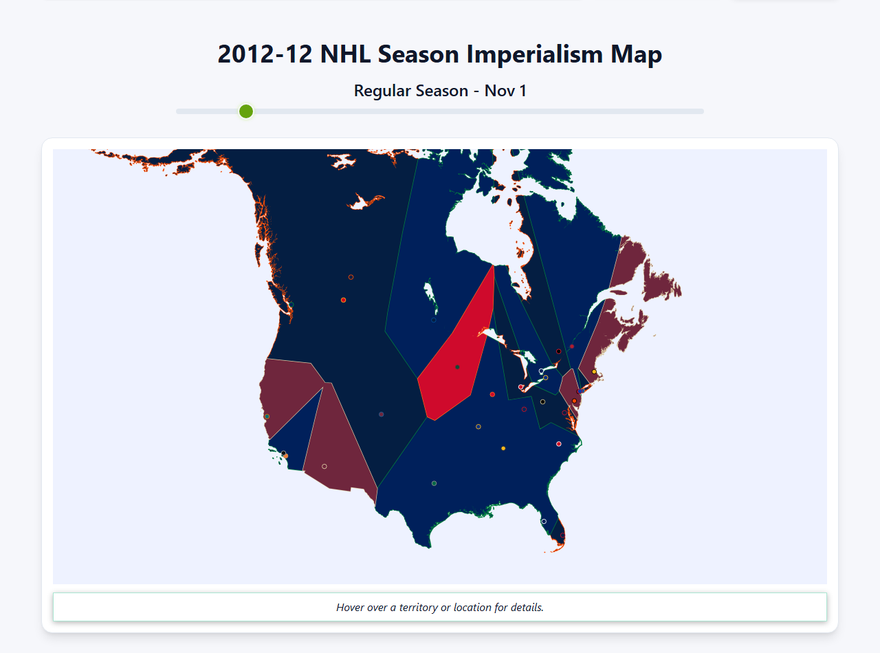 2012 NHL Imperialism Map