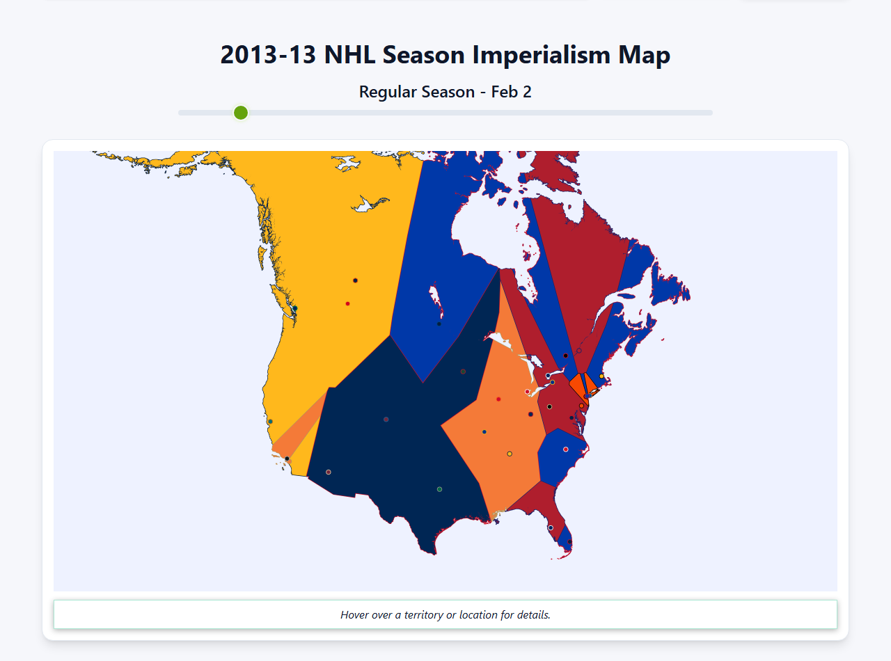 2013 NHL Imperialism Map