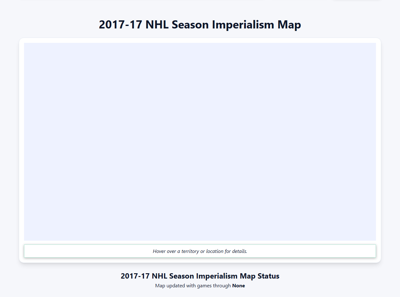 2017 NHL Imperialism Map