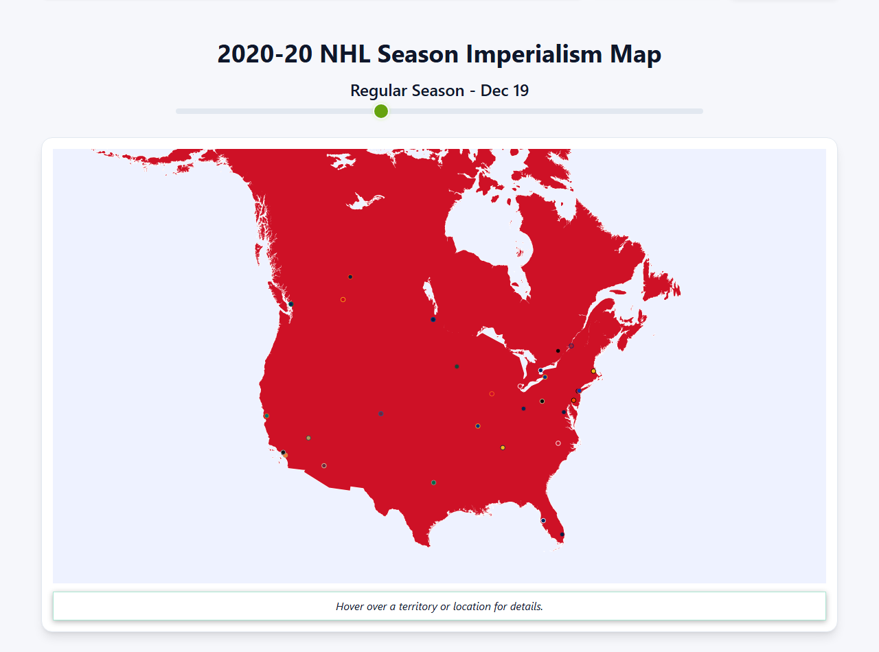 2020 NHL Imperialism Map
