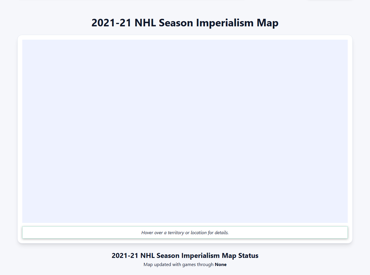 2021 NHL Imperialism Map