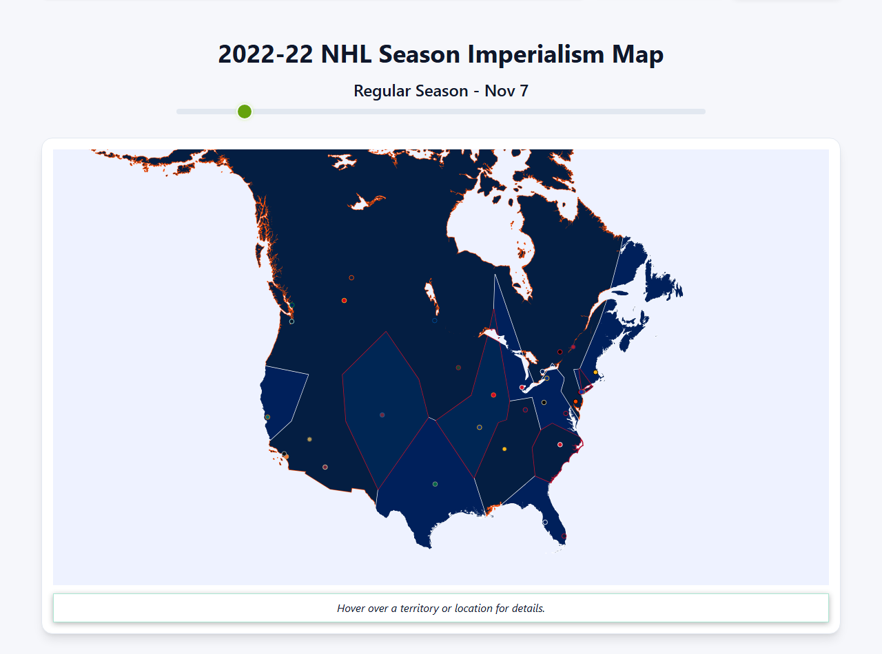 2022 NHL Imperialism Map