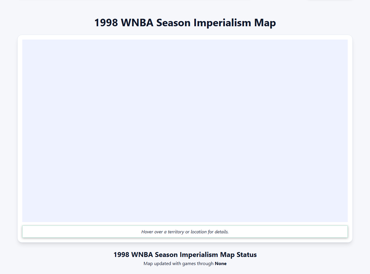 1998 WNBA Imperialism Map