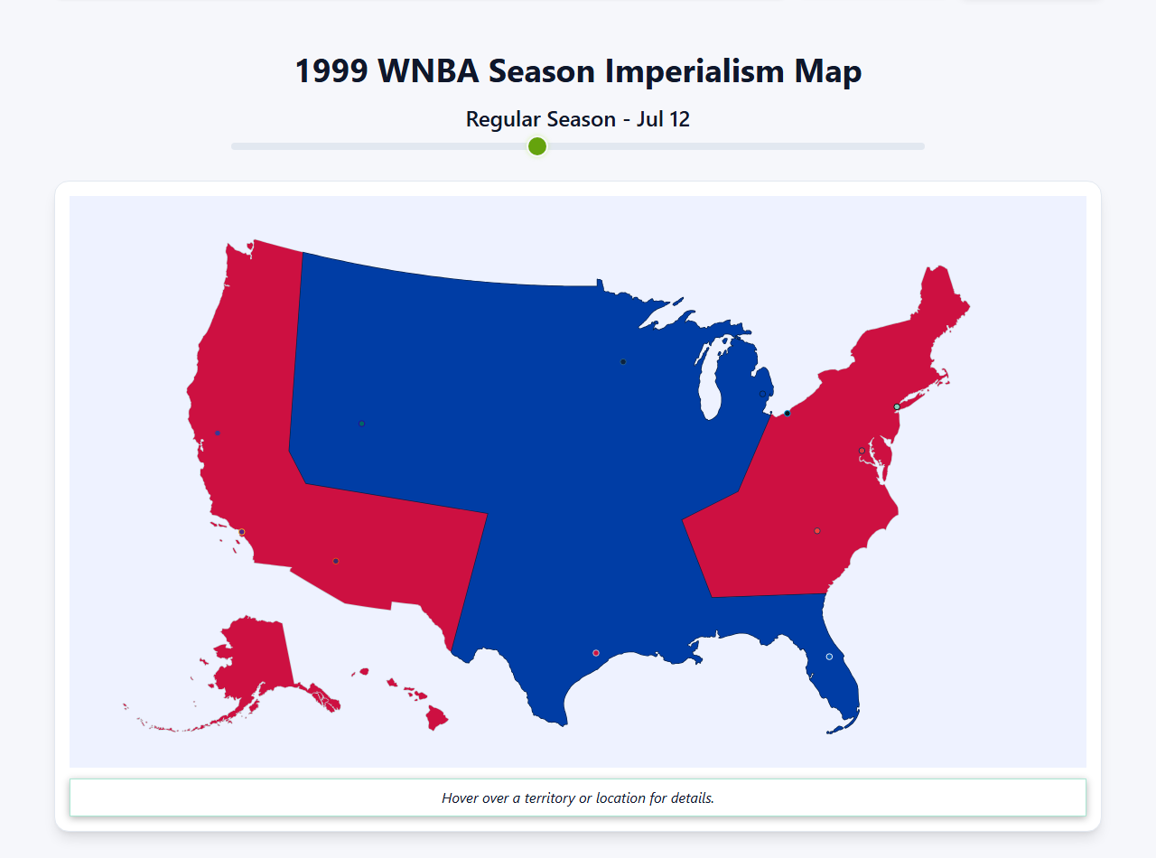 1999 WNBA Imperialism Map