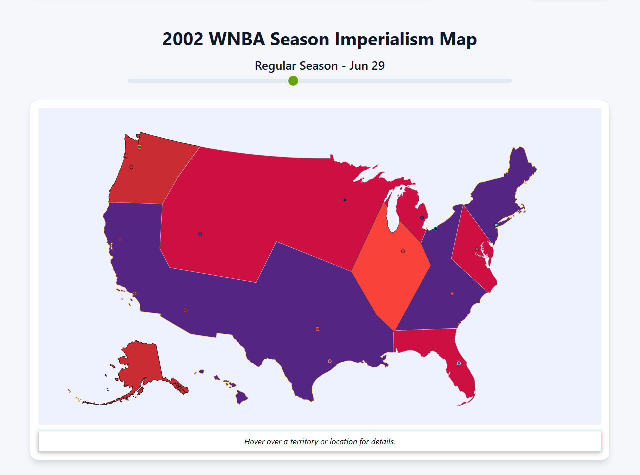 2002 WNBA Imperialism Map
