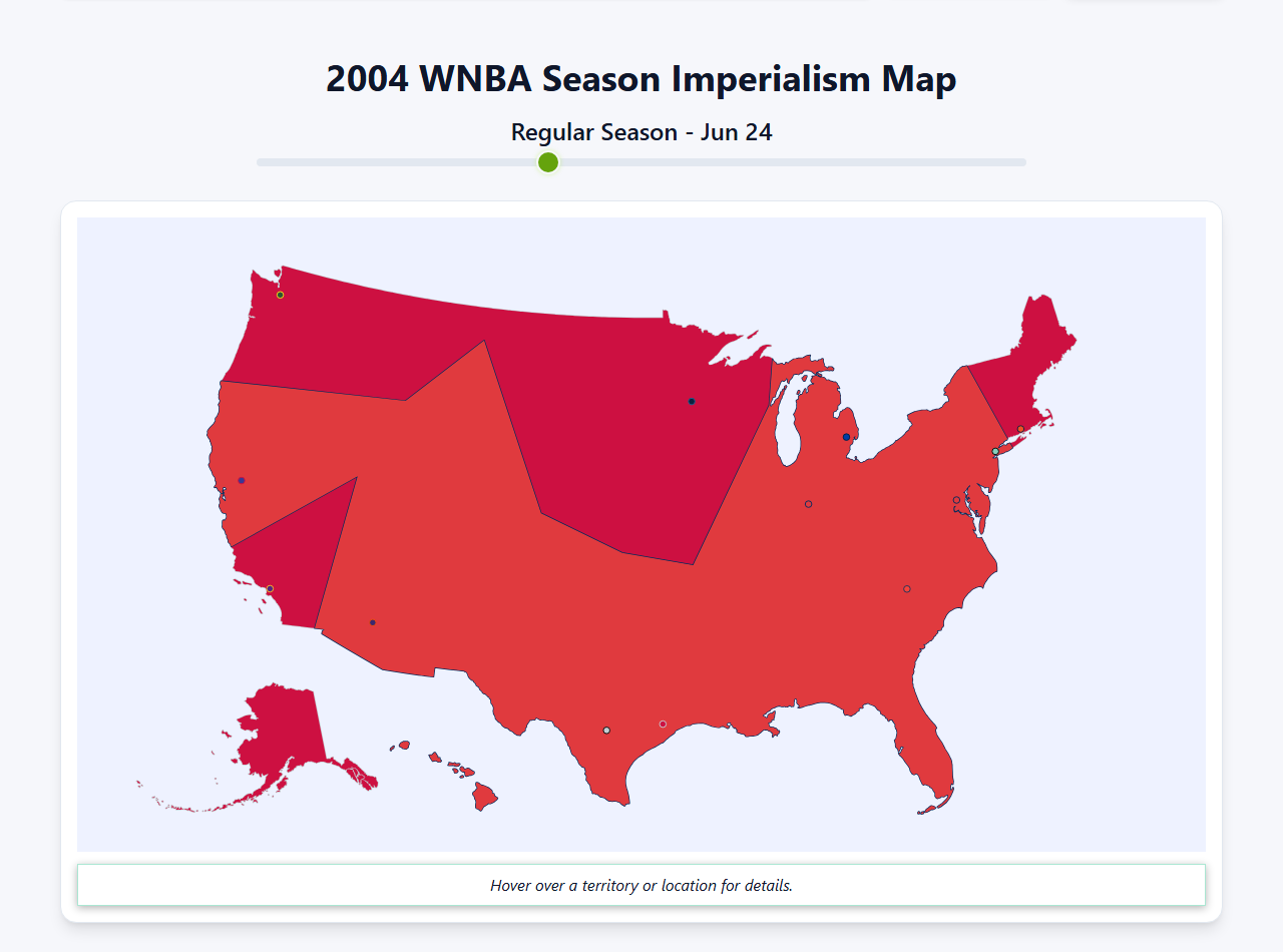 2004 WNBA Imperialism Map