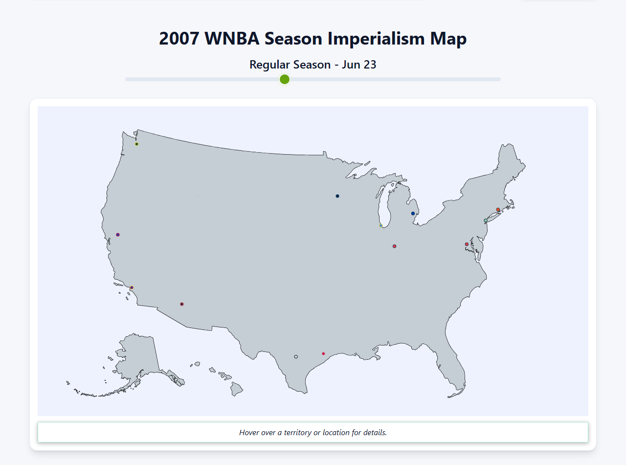2007 WNBA Imperialism Map