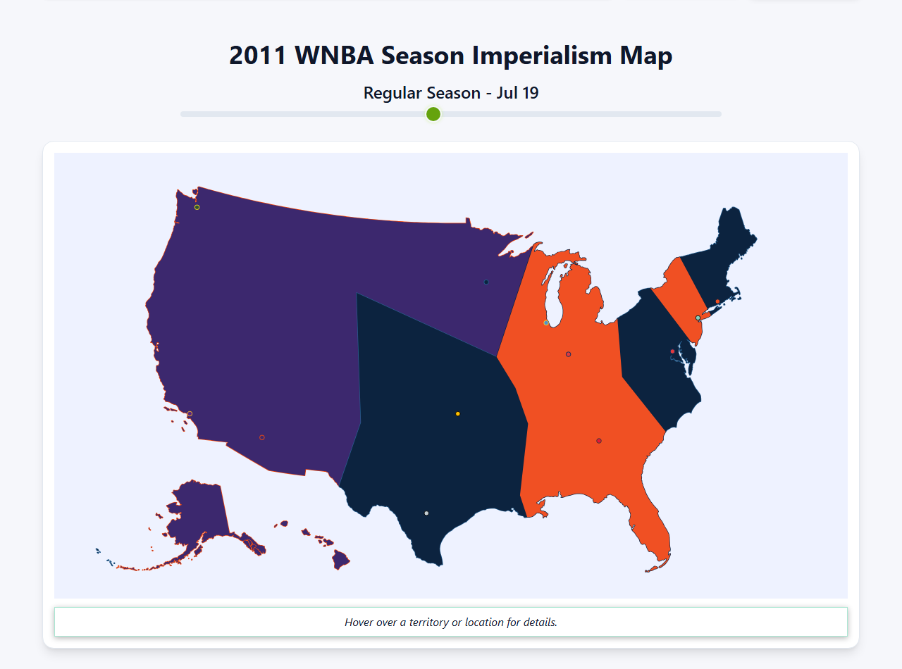 2011 WNBA Imperialism Map