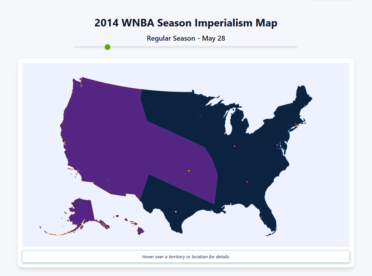 2014 WNBA Imperialism Map