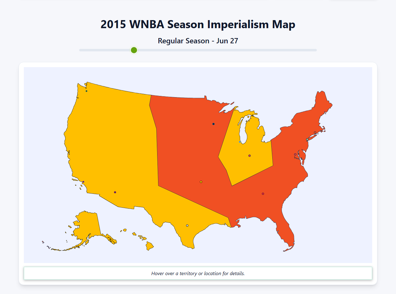 2015 WNBA Imperialism Map