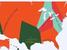2021 WNBA Imperialism Map