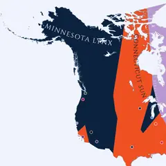 2026 WNBA Imperialism Map